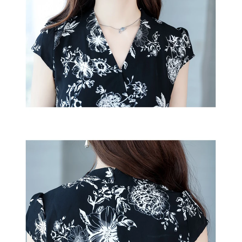 Женский шифоновый комбинезон в стиле бохо Свободный Повседневный с короткими