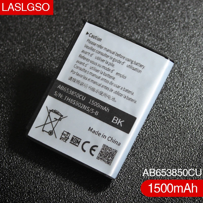 2 шт./лот хорошее качество 3 7 V AB653850CU для SAMSUNG i900 i7500 i8000 i809 i908 i980 W899 i6500u SGH-i900v 1500 мАч |