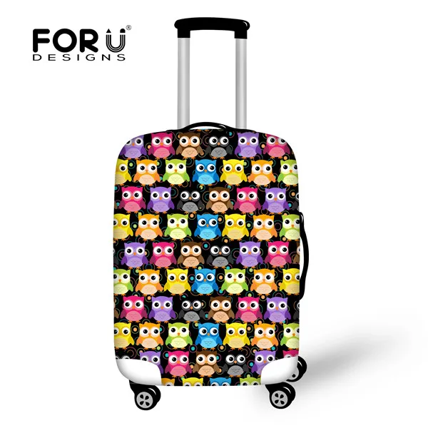 CC3369 FORUDESIGNS/чехол для багажа, милый Джинсовый чехол с принтом кошки, собаки, сумки, аксессуары для 18-30 дюймов, чехол для путешествий, защитный чехол, пылезащитный чехол - Цвет: CC3369