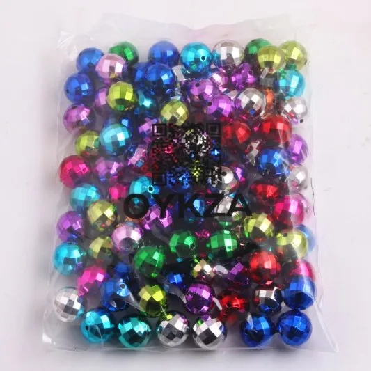 Оптовая продажа крупные акриловые диско-бусины OYKZA CCB для ожерелий браслетов