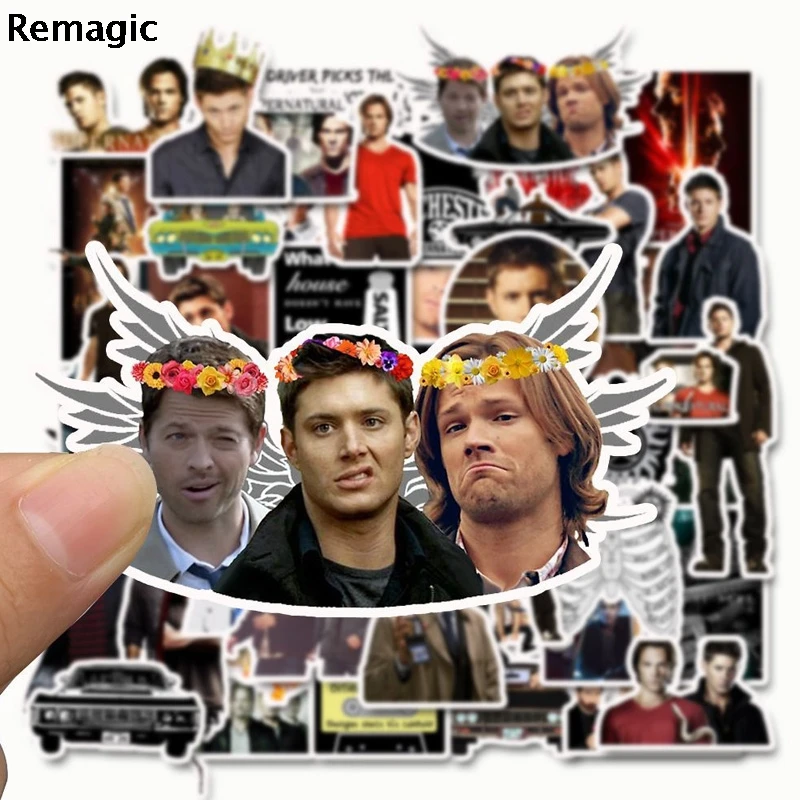 50 шт. Сверхъестественное SPN 90s письмо аниме Винтаж Пастер подарок косплей забавные наклейки Скрапбукинг diy стикеры телефон ноутбук Водонепроницаемый