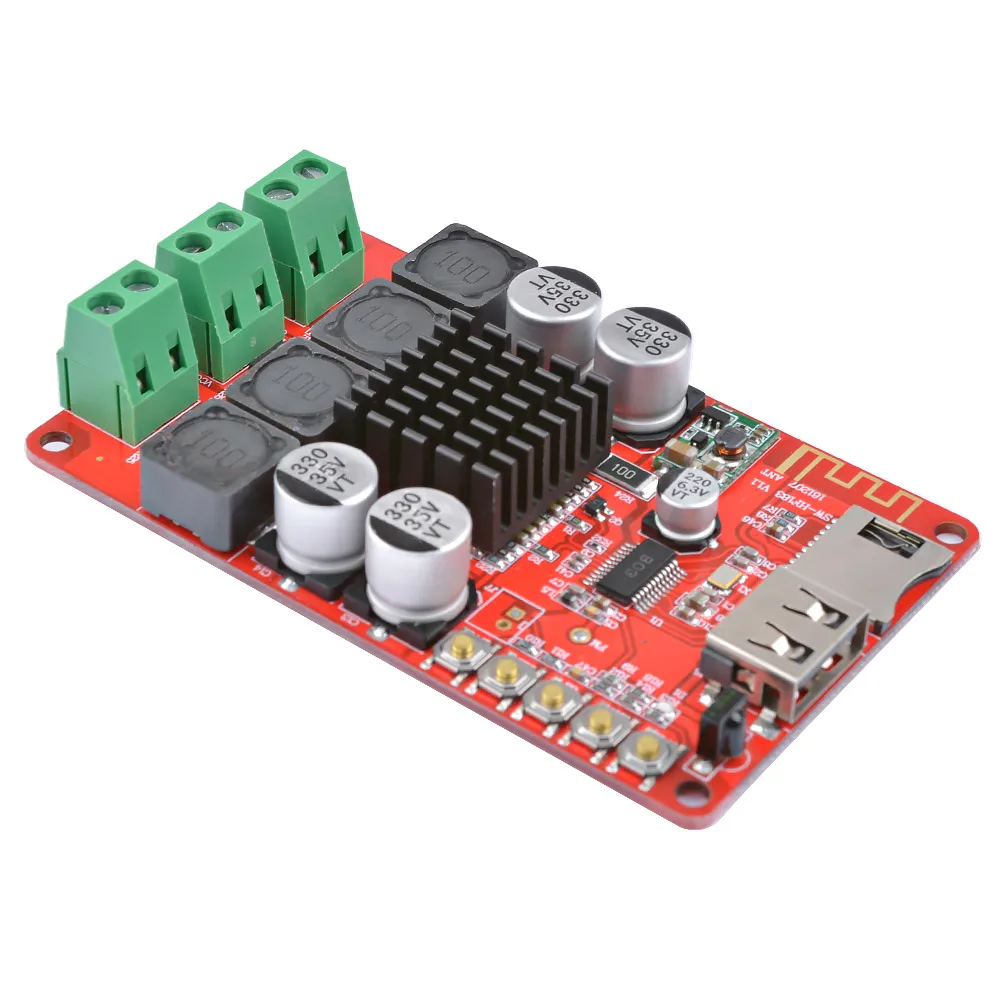 AIYIMA TPA3116 Bluetooth усилитель аудио Плата стерео цифровой Amplificador Поддержка U диск TF декодирование 2X50 Вт домашний кинотеатр