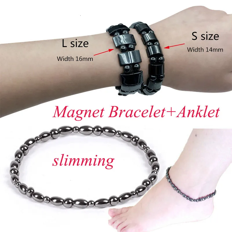 Магнитная терапия для похудения браслет обсидиан антицеллюлитный черный камень