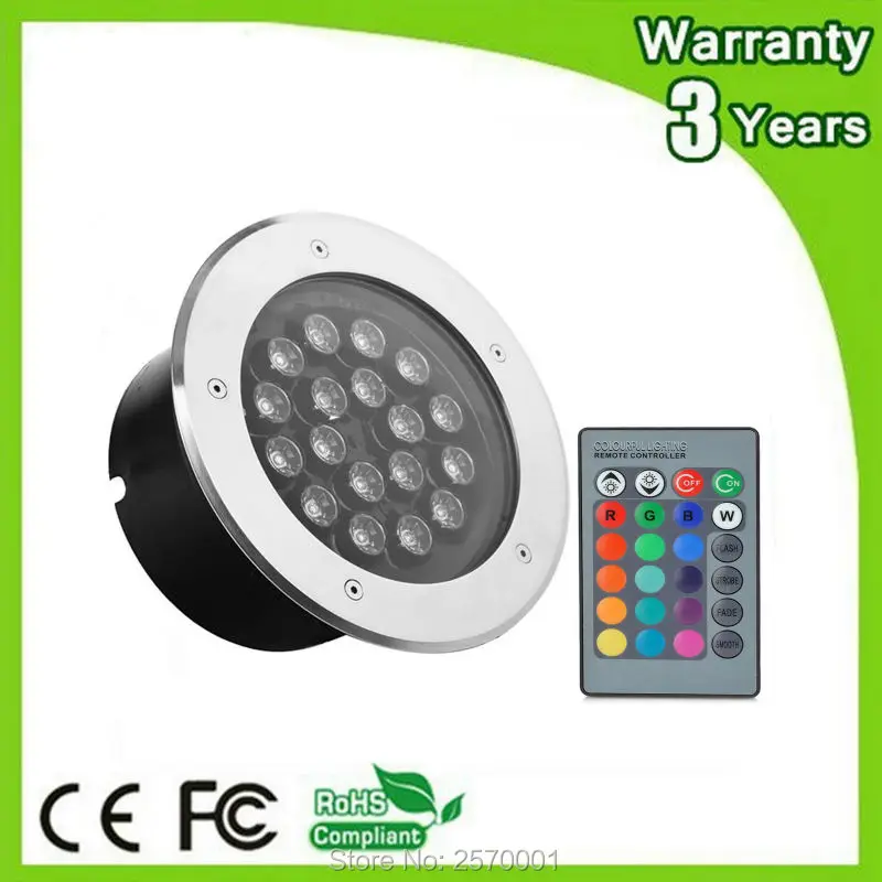 RGB лампа Светодиодная подземная 3 года гарантии 12/18/36 Вт|led washer light|washer forled square |