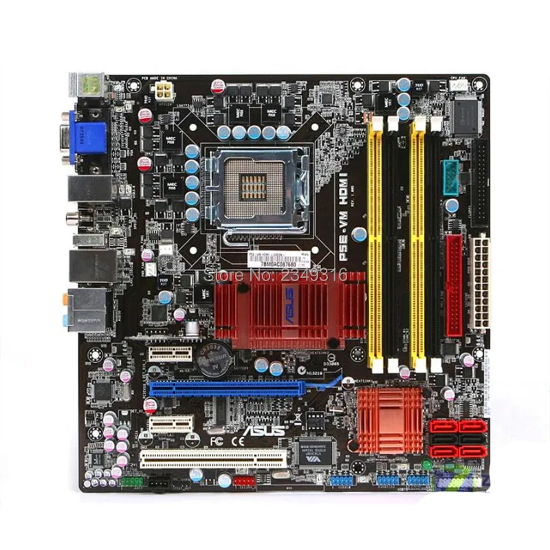 Для ASUS P5E VM HDMI б/у оригинальная материнская плата разъем LGA 775 DDR2 G35 десктопная