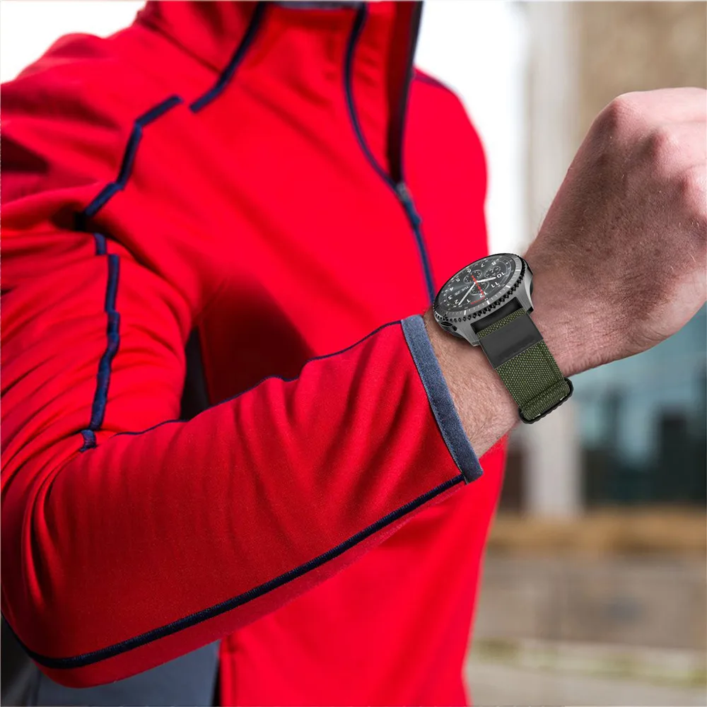 Ремешок из натуральной холщовой кожи для Samsung Gear S3 ремешок часов Frontier Classic galaxy watch
