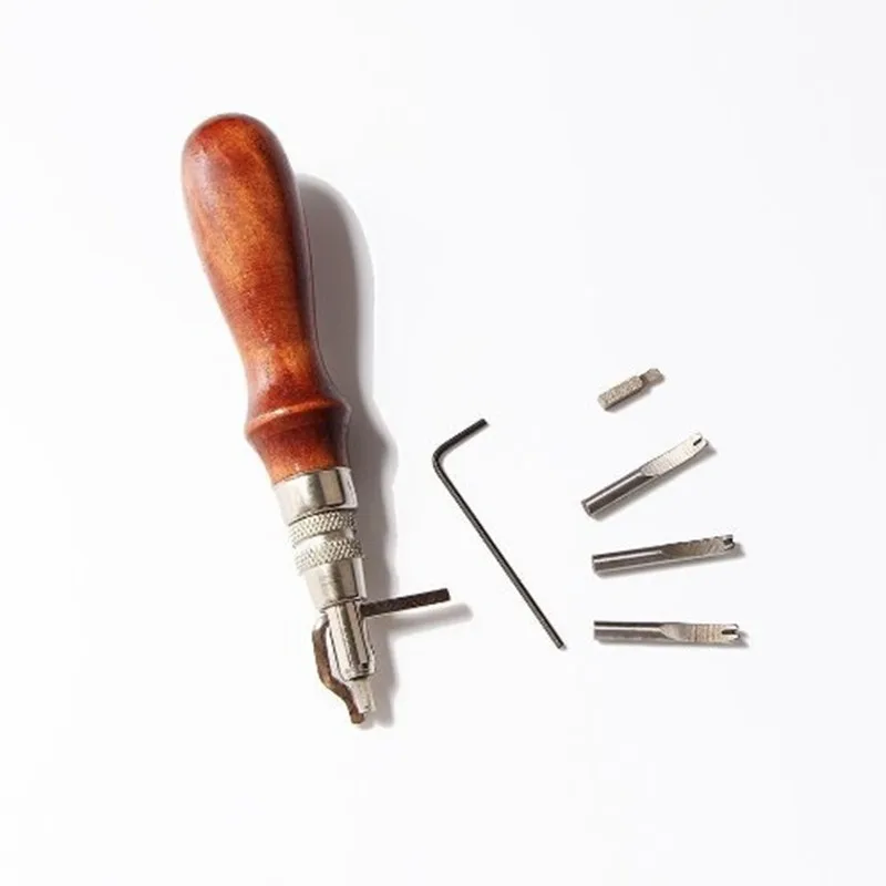 1 Набор 5 в Pro Leather craft регулируемый кожаный строчкой и резиновая складок плащ-Тренч