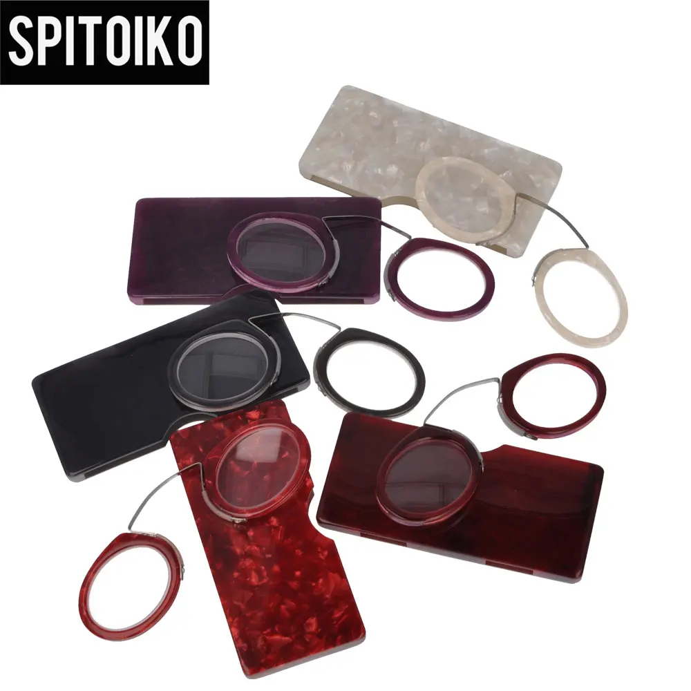 

SPITOIKO Mini Reading Glasses Portable Colorful Presbyopia +100~+400 Unisex Glasses For Sighting Hyperpia