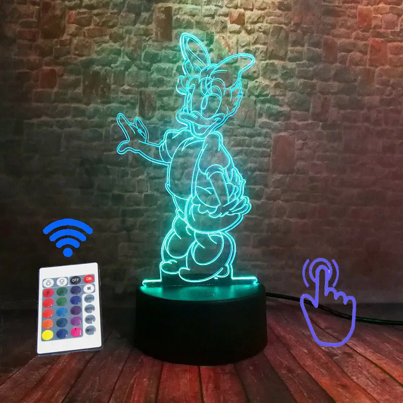 Remoter and Touch Микки Аниме Figma 3D светодиодный стол Ночной светильник 7 цветов Изменение сна светильник Мышь мягкий термополиуретановый чехол для телефона с Мышь фигурка из аниме «Astroboy(светильник-Набор для творчества, обучающая игрушка для малышей - Цвет: Remoter and Touch