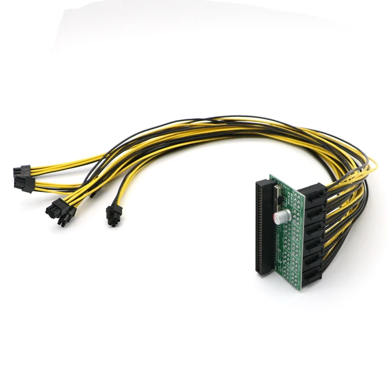 Коммутационная плата для сервера блока питания PCI-E 6Pin с 10x разъемом майнинга