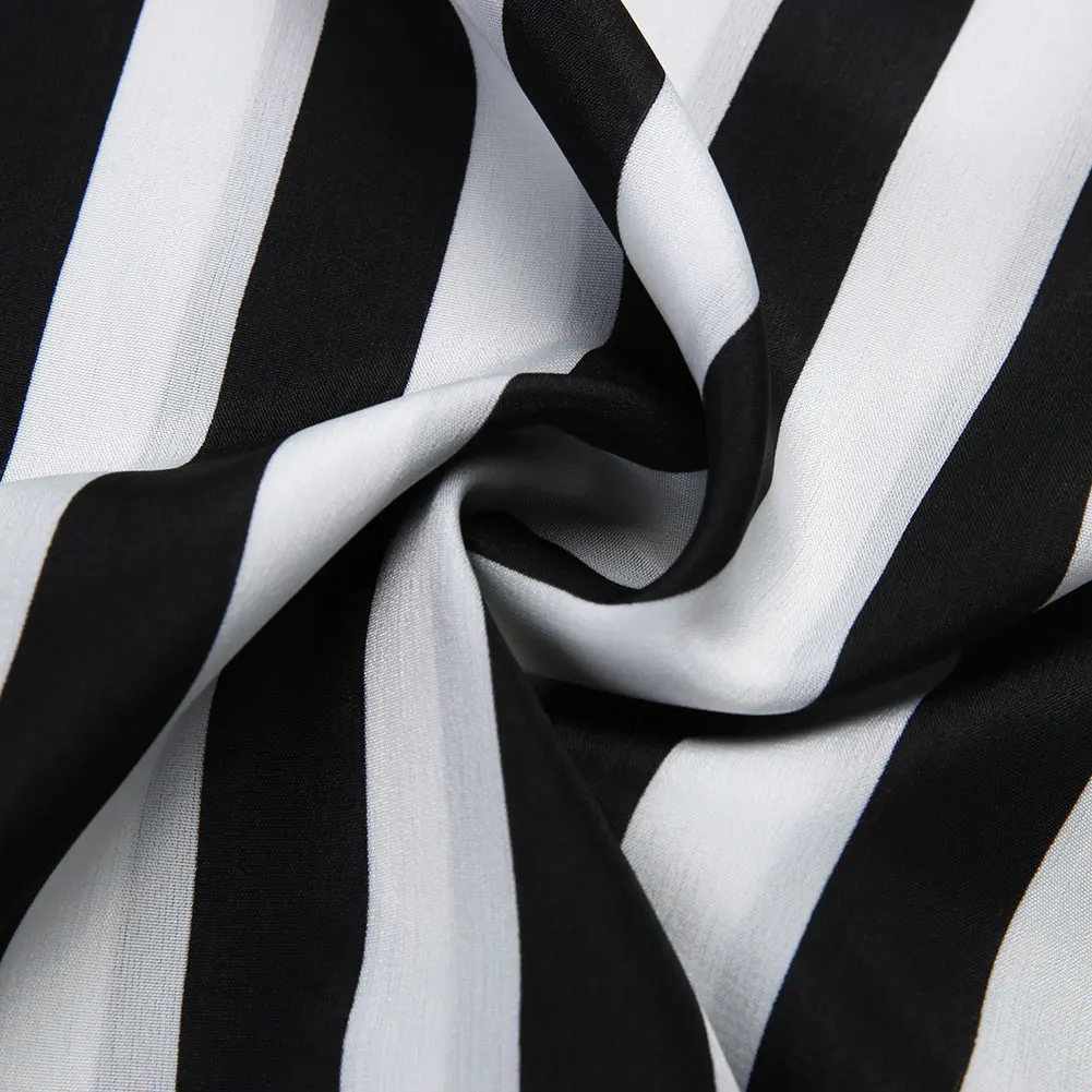 Модная летняя футболка Для женщин шифон Топ в полоску Футболка Большой Размеры