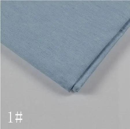 1 pale blue High quality Denim fabric light and breathable thin cotton denim fabric for jeans T-shirt dress and bags 45X145cm/pc TJ4512-1 - Цвет: 1 pale blue