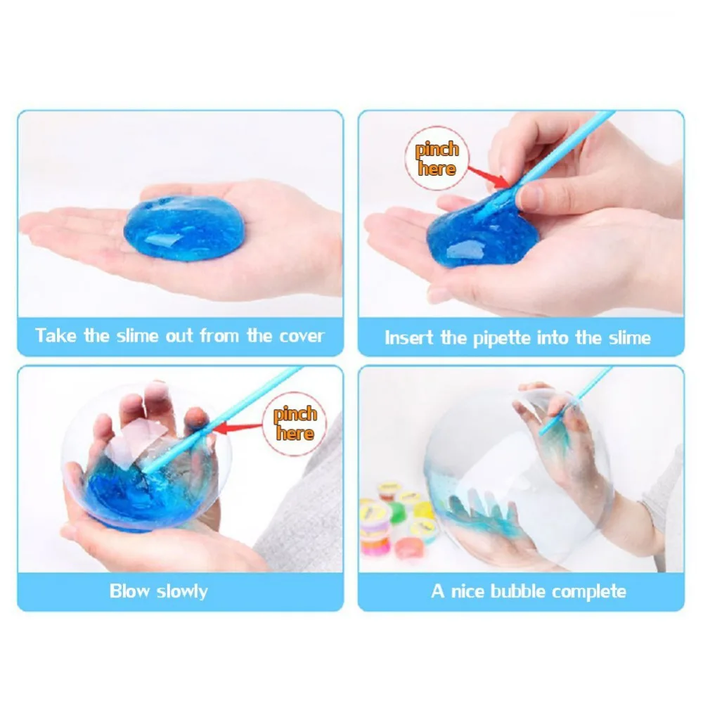 12 цветов Cyrstal Slimes набор нетоксичных пластилинов DIY игрушки детские уличные