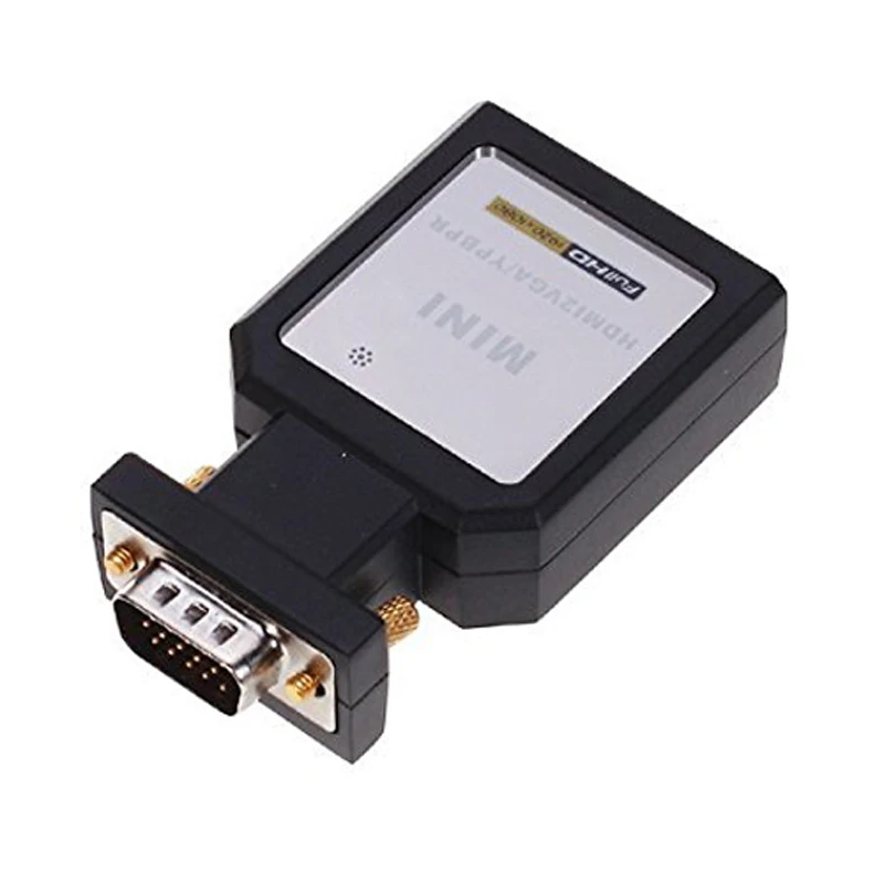 HDV M618 Mini HDMI VGA Ypbpr SPDIF аудио конвертер адаптер + YPBPR коммутатор и 3.5 мм черный |