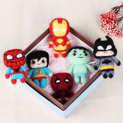 Милые животные кукла шерсть войлок сделай сам не готовая набор для рукоделия игл