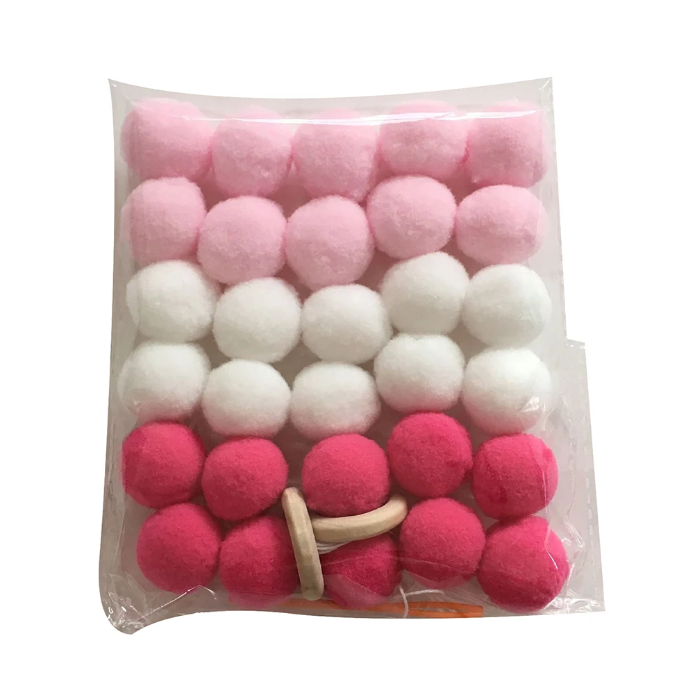 Яркая гирлянда с помпонами в скандинавском стиле украшение для детской