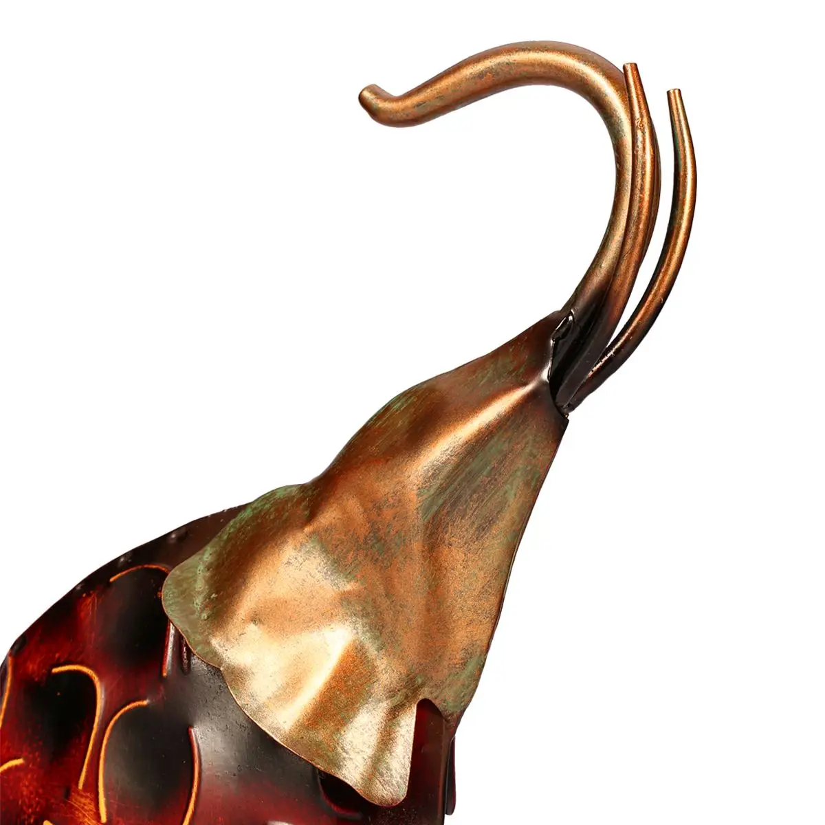 Статуэтка слона Tooarts металлическая фигурка поднимающая головку железный слон