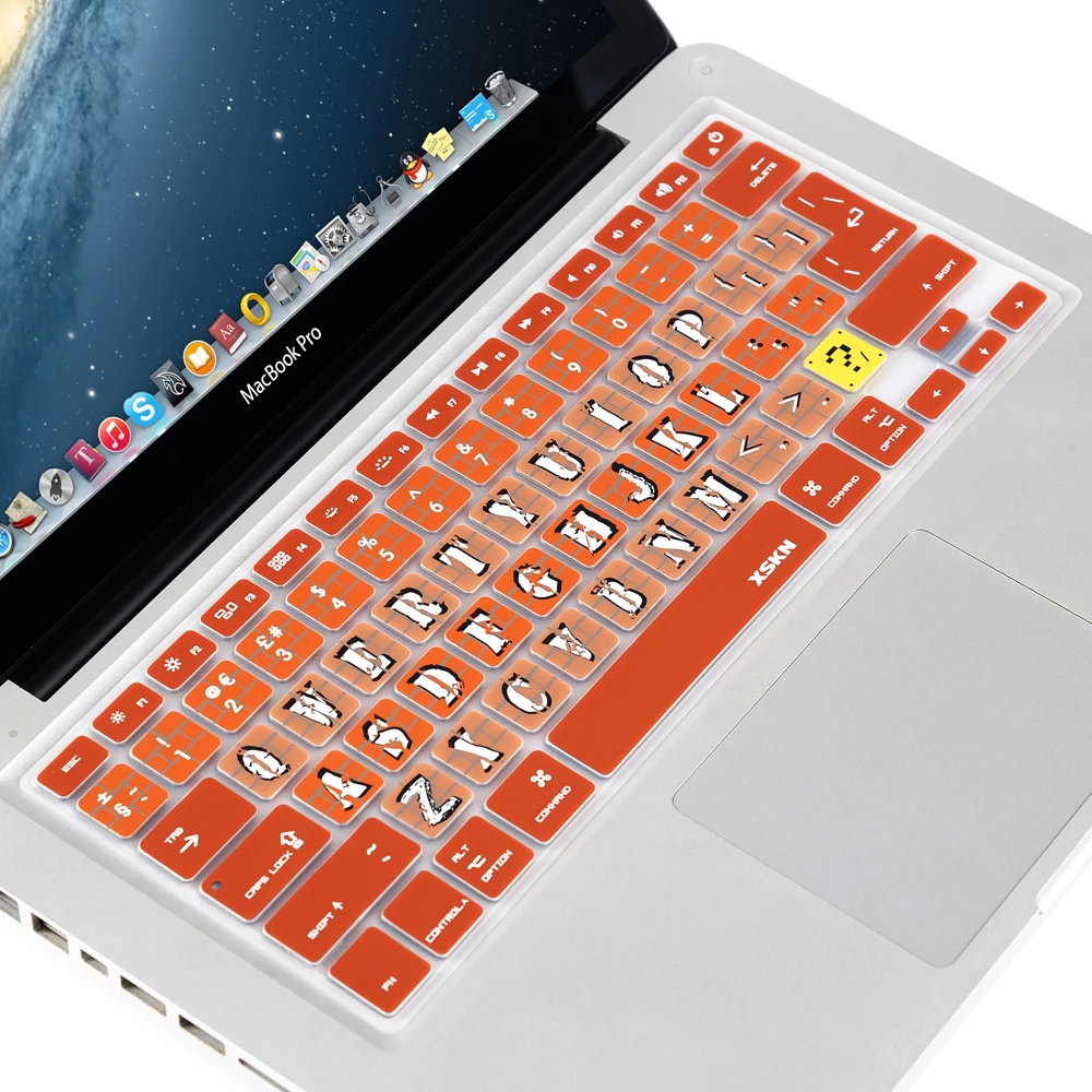 XSKN Preminum Ультратонкий силиконовый чехол для клавиатуры с кирпичной стенкой MacBook Pro