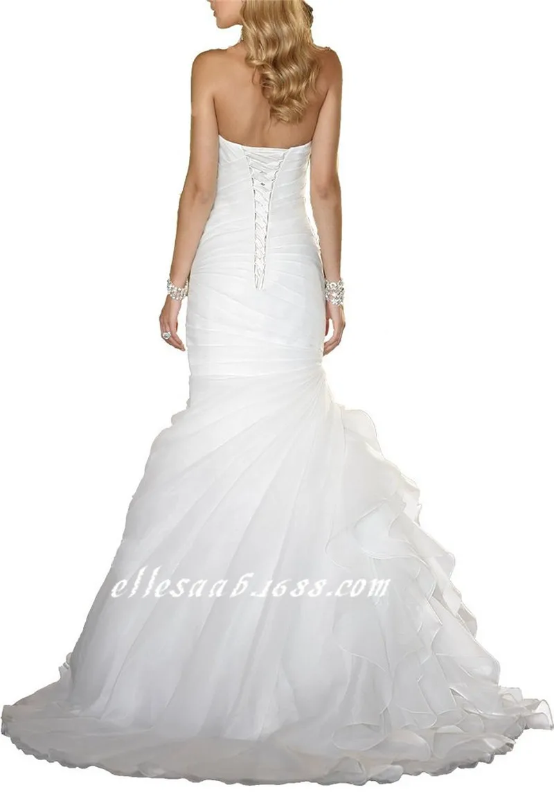 2018 backlakgirls elegant sleeveless Wedding Full Dress New Pattern High-end Customized Sexy mermaid Bride White Dresses | Свадьбы и