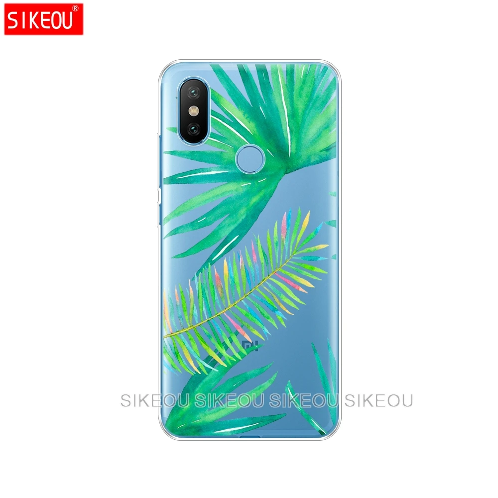 Силиконовый чехол для Xiaomi Mi 8 8SE A1 A2 5 5S 5X 6 Mi5 MI6 NOTE 3 MAX Mix 2 2S Мягкие зеленые листья 360