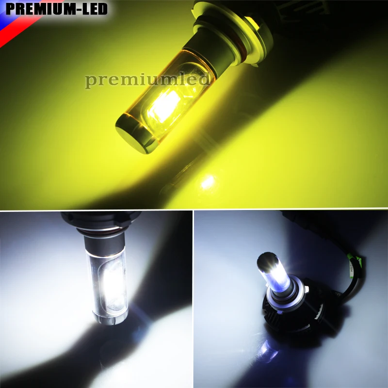 Высокая Мощность LED Фары для Авто H7 ED на Luxeon со съемными фан менее радиатор (DIY 3
