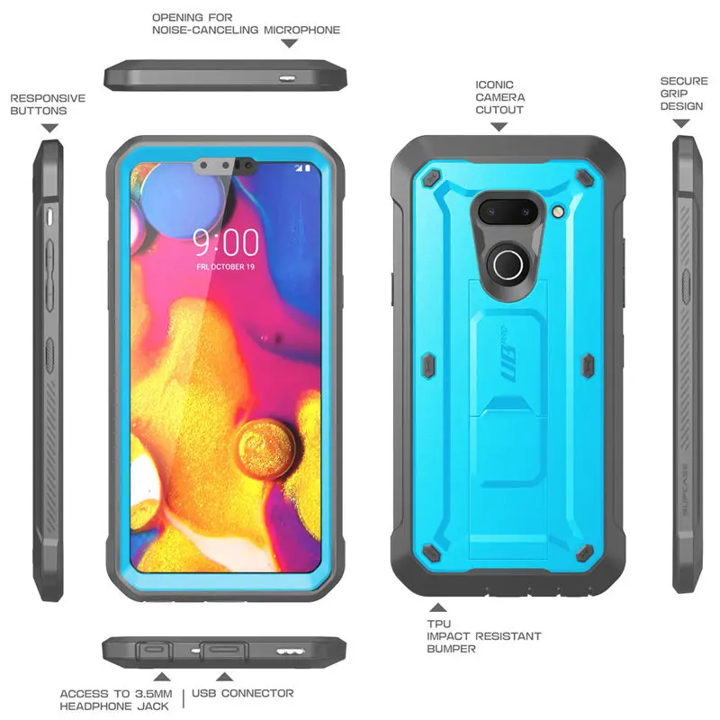 SUPCASE для LG G8 чехол thinq UB Pro прочная кобура с зажимом защитный со встроенной защитой
