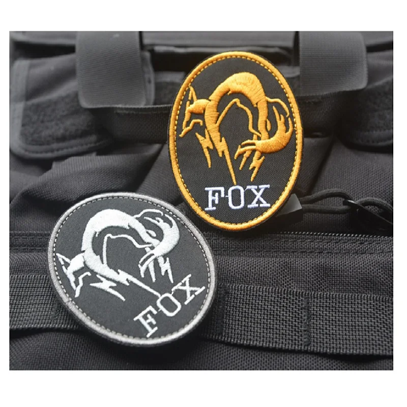 Вышитая Волшебная наклейка черная металлическая шестерня твердые нашивки с