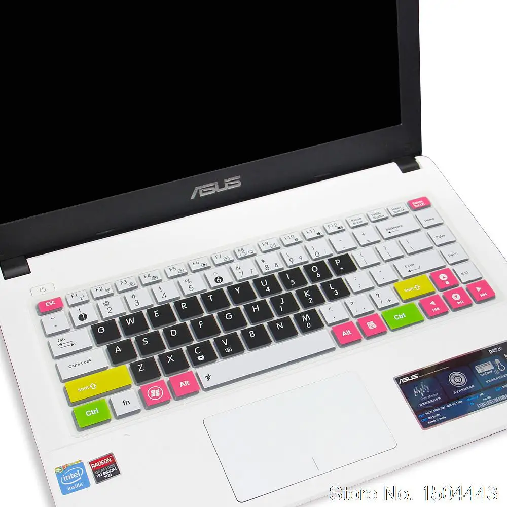 Для 14-дюймового Asus клавиатуры силиконовый чехол для протектор A45v y481c w40c a401 W419L K455L