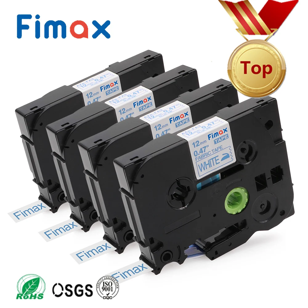 Fimax 4 шт. совместимый с Brother P touch ткань наклейка лента для этикеток принтер
