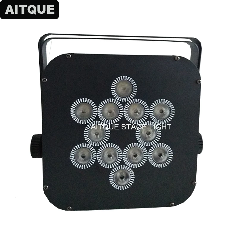 (6 партий/Чехол) Свадебная светодиодная батарея akku led 12X18W rgbwa УФ розовая 7 в 1|Эффект