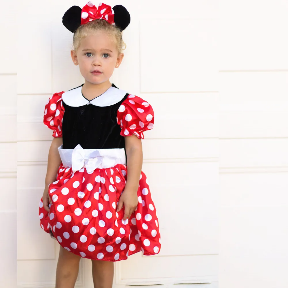 Горячая продажа Минни Обувь для девочек Платья женщин принт Косплэй Хеллоуин