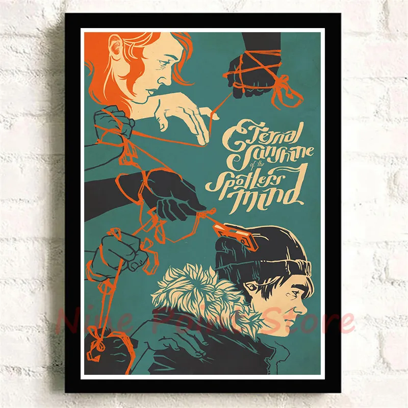 Jim Carrey Eternal Sunshine of the Spotless Mind бумага с покрытием печатает плакат HD изображение украшение дома гостиная бескаркасная - Цвет: Многоцветный