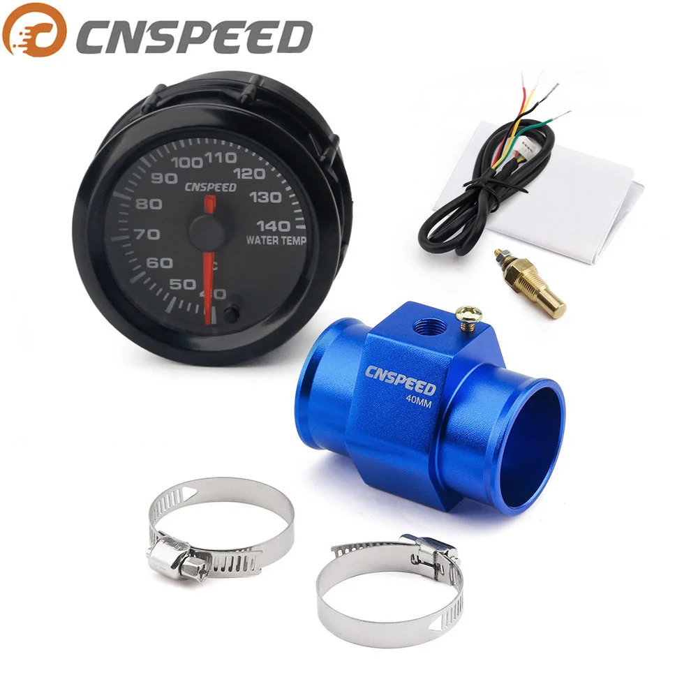 Датчик температуры воды CNSPEED 2 дюйма 52 мм 7 цветов 40 140 градусов Цельсия|Датчики