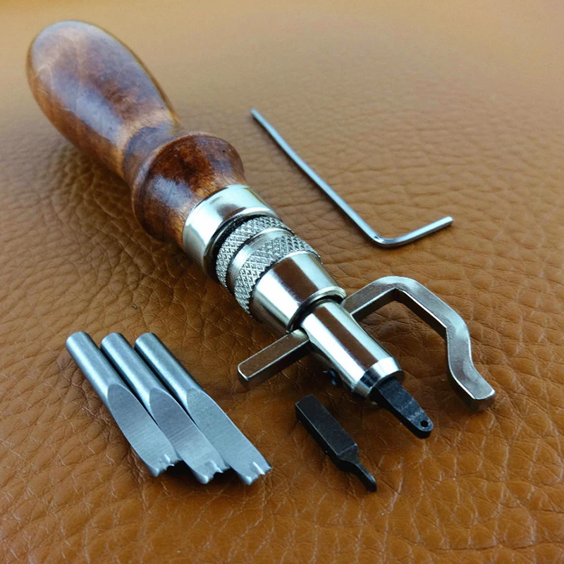 7 в 1 многофункциональные инструменты для траншей устройство копания Pro Leathercraft