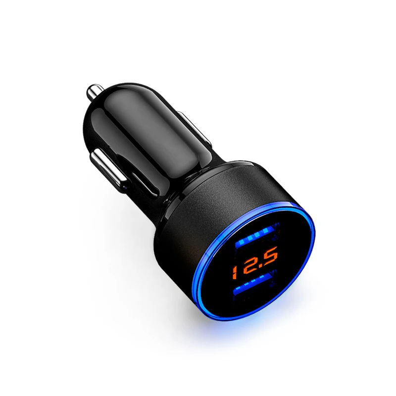 Black 1pc Автомобильный Прикуриватель разъем светодиодный USB 12V 24V заряда телефона автомобильные аксессуары 3.1A сплиттер Напряжение авто электрические зажигалки - Название цвета: Black 1pc