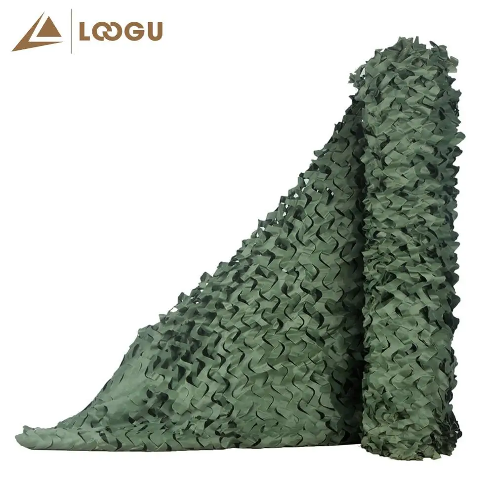 LOOGU E 1,5 м* 4 м камуфляжная сетка для фотосъемки декорация охотничьи жалюзи камуфляжная сетка черная камуфляжная сетка - Цвет: Green