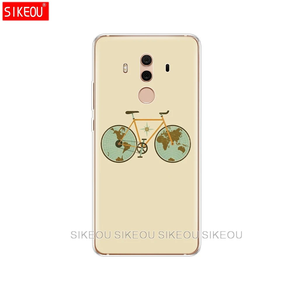 TPU Case For Huawei Mate 10 Pro Silicon Back Cover Coque Mate10 Soft Tropical leaf horse marble summer |
