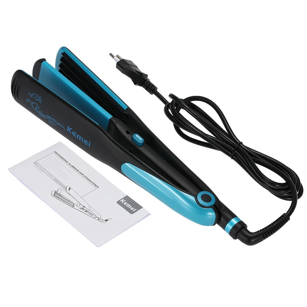 Kemei-2209 hair straightener professional 2 in 1 ionic straightening iron &amp curler styling tool pranchas de cabelo curling irons | Бытовая
