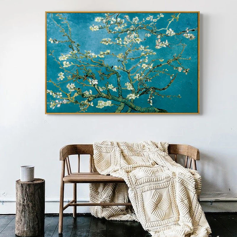 

Apricot Flower By Vincent Van Gogh Artwork Print Poster Bedroom Decoration Wall Picture Vintage Canvas Oil Painting For Room