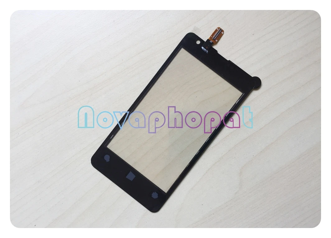 Черный сенсорный экран Novaphopat для Nokia Microsoft Lumia 430 N430 дигитайзер сенсорного экрана
