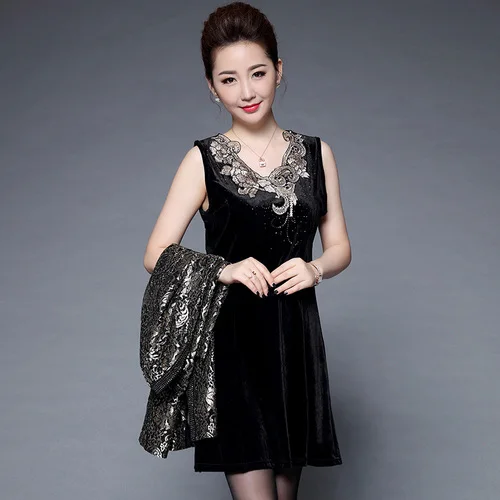 Женское банкетное платье с v образным вырезом Осеннее зимнее Xxxxxl дизайнерское