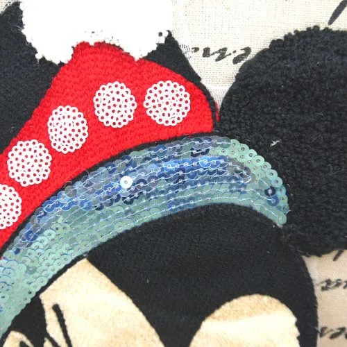 Вышитый утюжок на заплатках для одежды с пайетками милый Микки справиться