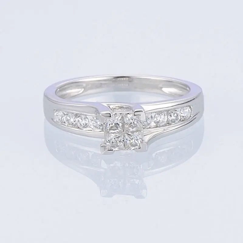 Серебряные кольца для женщин обручальное свадебное кольцо кубический циркон CZ