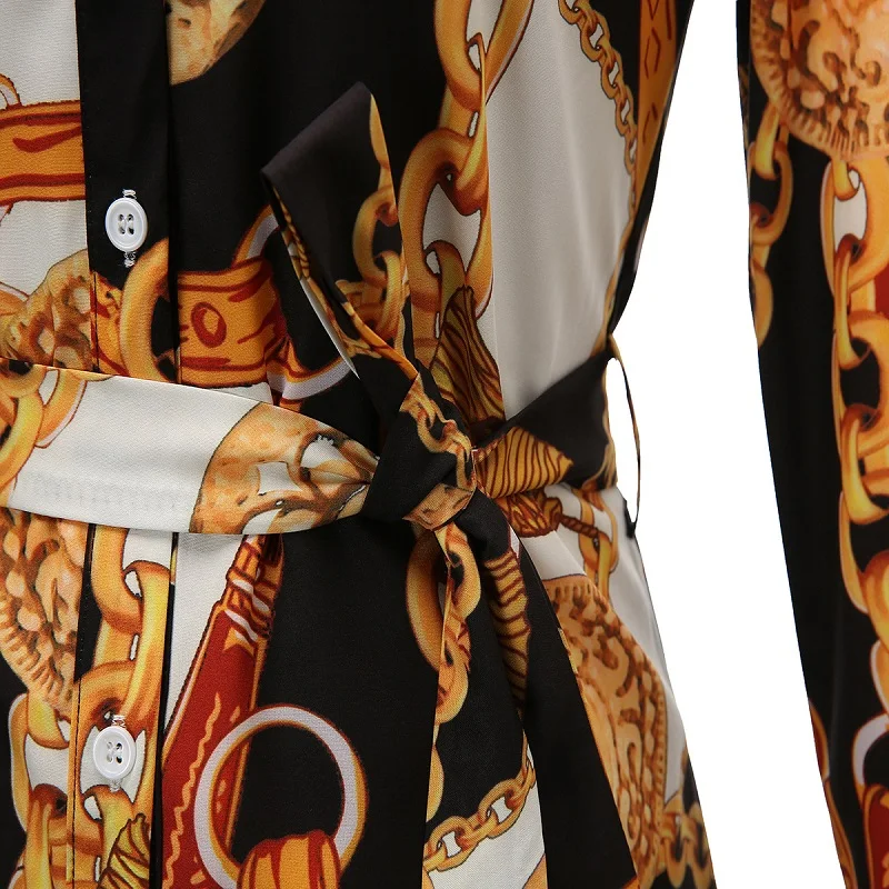 Винтажная женская блузка с принтом в стиле Харадзюку Женская туника длинным