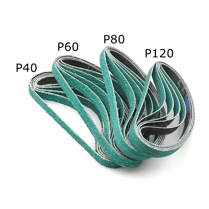 20 pieces 10*330mm Z/A 577F Abrasive Sanding Belt 40# 60# 80# 120# for Knife Grinding