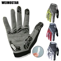 gel pro cycling gloves bike full finger gloves for man woman mtb gloves guantes ciclismo bmx dh off road motocross gloves red