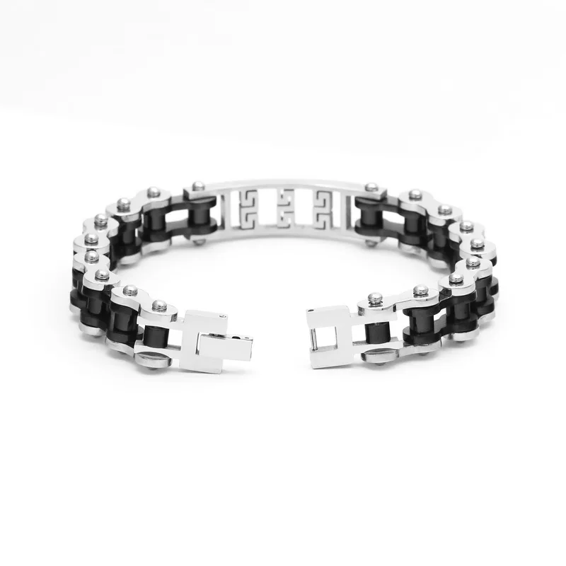 Fashion Stainless Steel Bracelets Biker Bicycle Motorcycle Chain Bracelet Jewelry for Men Punk Party Gift | Украшения и