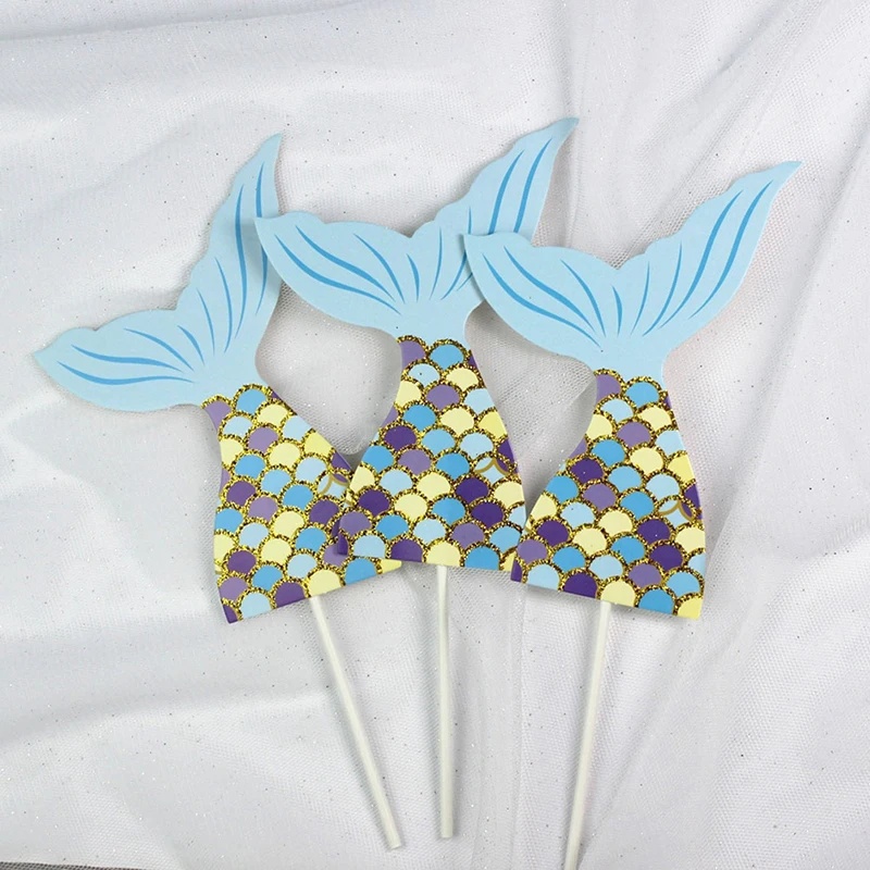 Кекс &quotРусалка&quot выбирает дети счастливые топперы для торта на день рождения