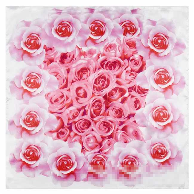 Новое поступление! 60*60 см европейский бренд стиль женский Шелковый квадратный