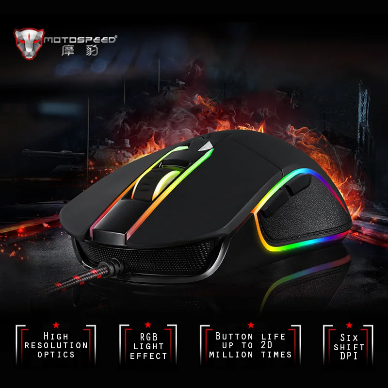 Kotion Each G2000 Stereo Gaming Headphone Gamer Professional Surround LED Computer Headset Mouse Motospeed V30 3500 Adjustable |